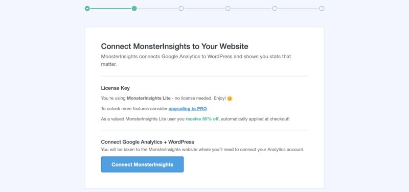 Connect MonsterInsights