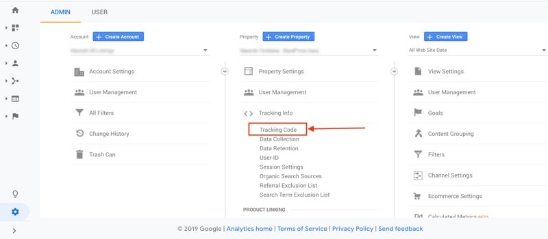 get google analytics tracking code