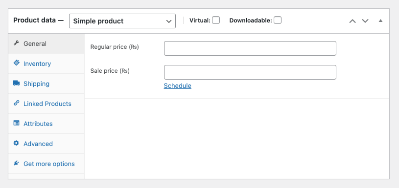 Adding Key Details to Simple Product